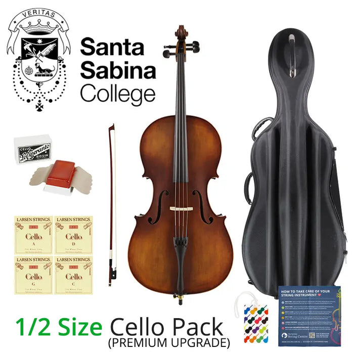 Santa Sabina 2026 Premium Cello Pack with Pod Case 1/2 Size