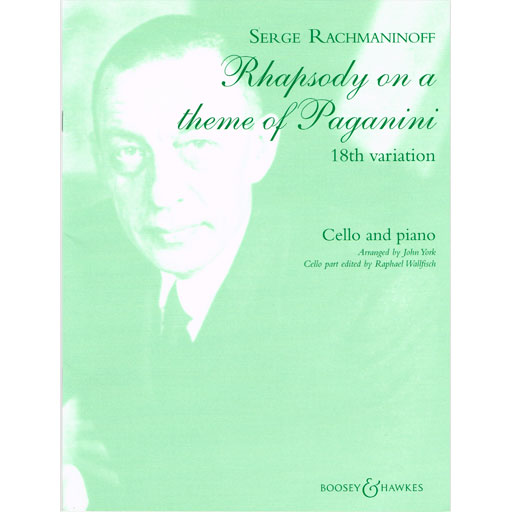 Rachmaninov - Rhapsody and Theme of Paganini - Cello Boosey & Hawkes M060115226