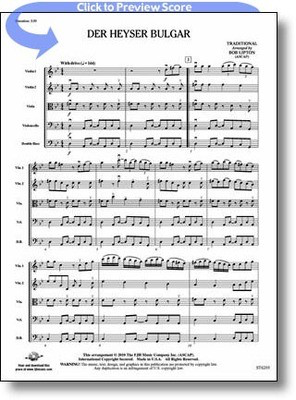 Der Heyser Bulgar - Traditional - Bob Lipton FJH Music Company Score/Parts