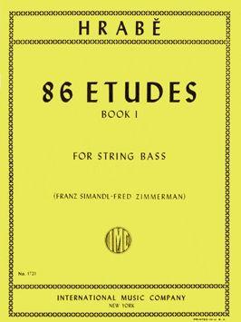Hrabe - 86 Etudes Book 1 - Double Bass Solo IMC IMC1721