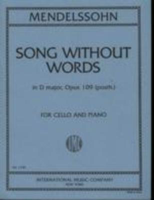 Mendelssohn - Song Without Words Op109 - Cello  IMC IMC1738