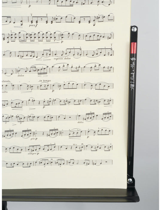 Pencil "All I Need is Music" Magnetic Black with a Red End