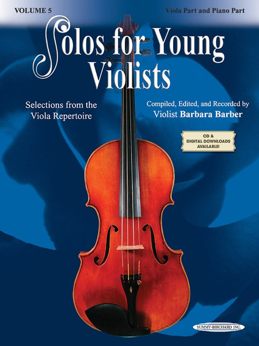Solos for Young Violists Volume 5 - Viola/Piano Accompaniment by Barber Summy Birchard 18830X