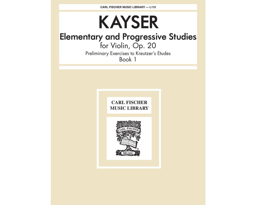 Kayser Elementary & Progressive Studies Op 20 Bk 1