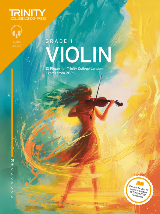 Trinity Violin from 2025 Grade 1 Book with Online Audio