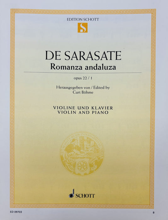 Romanza Andaluza Op 22 No 1 Violin