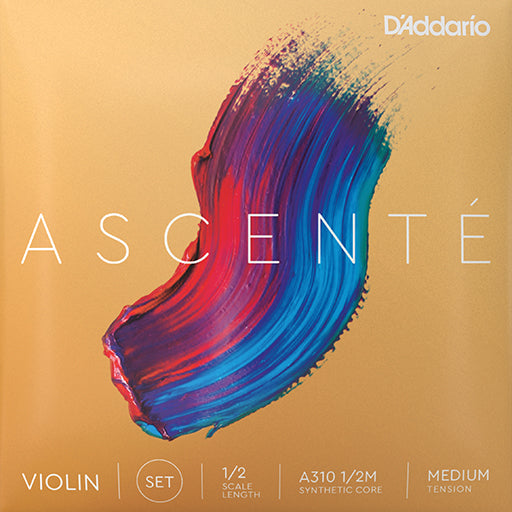 D’Addario Ascente Violin, (Med) Set, 1/8