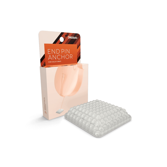 D'Addario End Pin Anchor, Clear - Cello & Double Bass Endpin Holder/Stopper