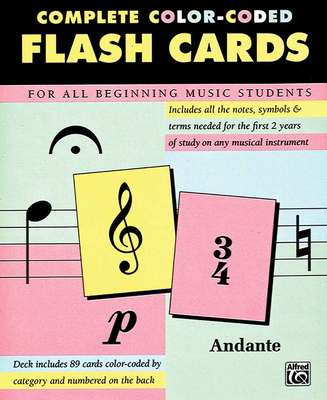 89 Colour-Coded Flash Cards - Flash Cards Alfred 12061