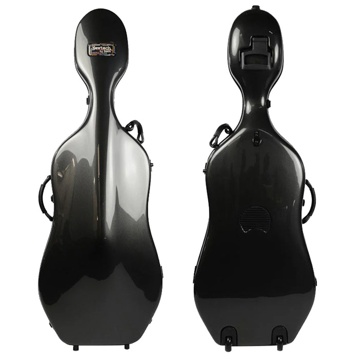 Cello Case - Bam Shadow Newtech with Wheels Black