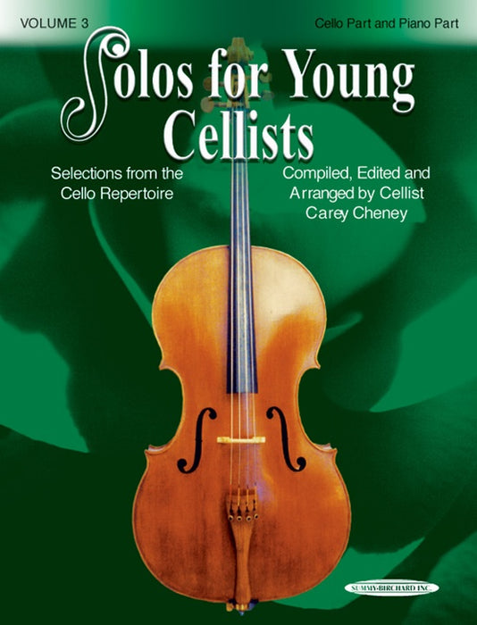 Solos for Young Cellists Volume 3 - Cello/Piano Accompaniment by Cheney Summy Birchard 21030X