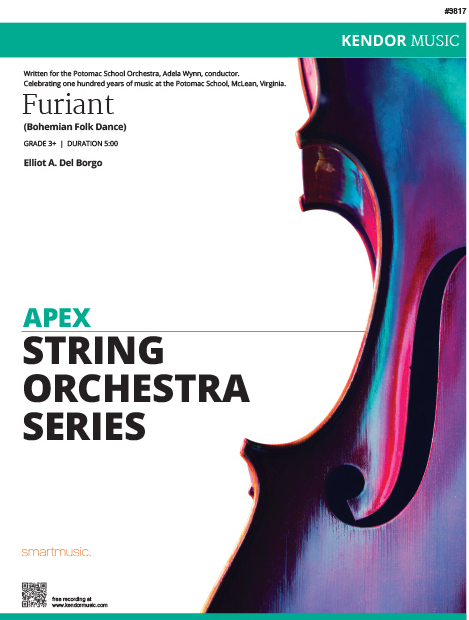 del Borgo - Furiant (Bohemian Folk Dance) - String Orchestra Score/Parts Kendor KM09817