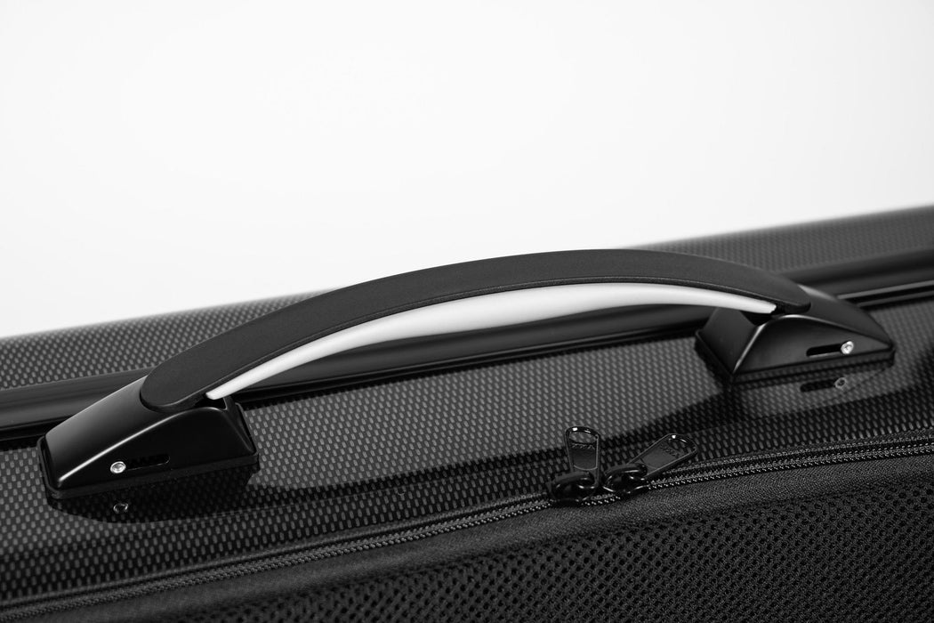 Violin Case - Bam Hightech Oblong with Back Pocket - Black Carbon