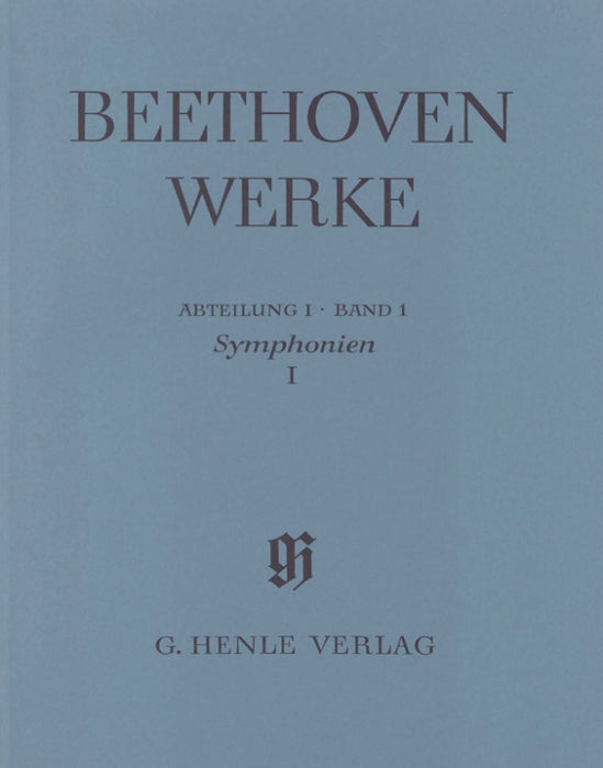 Beethoven - Symphonies #1 & #2 Volume 1 - Full Score Henle HN4001