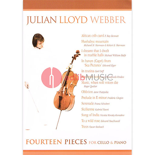 14 Pieces - Cello/Piano Accompaniment edited by J.Lloyd Webber M3612176