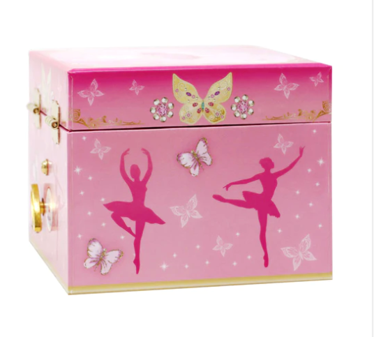 Butterfly Ballet Musical Jewellery Box Small 10.5W x 8.5H x 10.5D cm