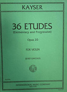 36 Etudes (Elementary and Progressive) Op. 20 - for Viola Solo - Heinrich Ernst Kayser - Viola IMC Viola Solo