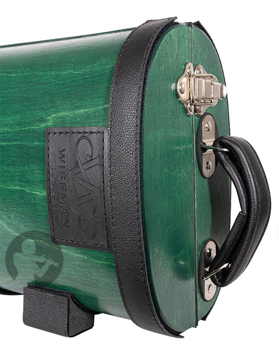 Violin Case - Wiseman Wooden Oblong Case, 4/4, Green
