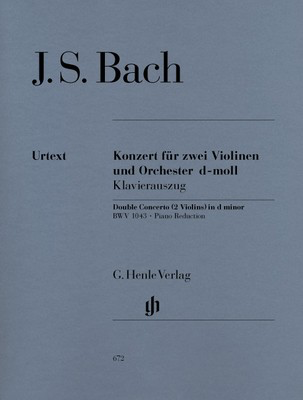 Bach - Double Concerto in Dmin BWV1043 - Violin Duet/Piano Henle HN672