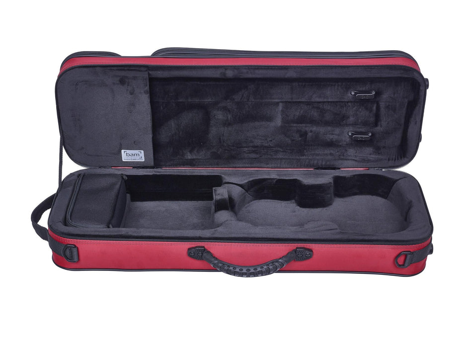 Violin Case - BAM YOUNGSTER 1/4-1/8 Oblong - Red
