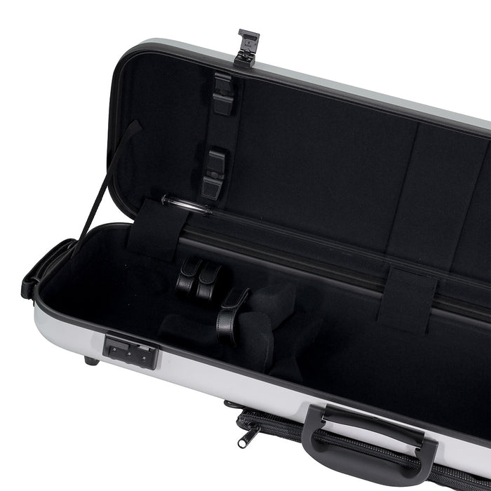 GEWA Air 2.1 Oblong Violin Case with Subway Handle White Gloss 4/4