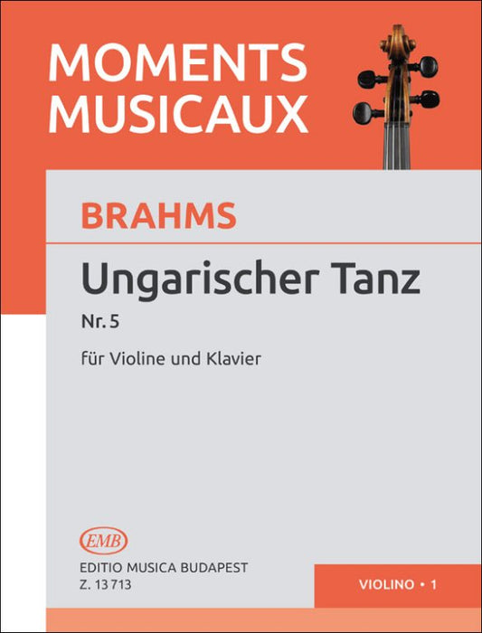 Brahms - Hungarian Dance #5 - Violin/Piano Accompaniment transcribed by Joachim EMB Z13713