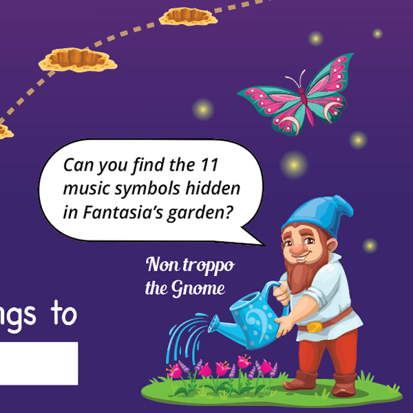 Fairy Garden A3 Music Practice Chart by Musically Gifted