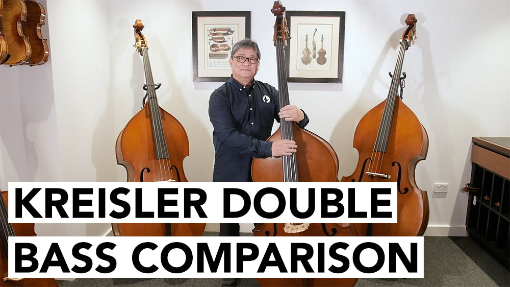 Double Bass - Kreisler #100, 3/4 Gamba Corners, Outfit: Kreisler French Bow & Gewa Prestige Gig-Bag