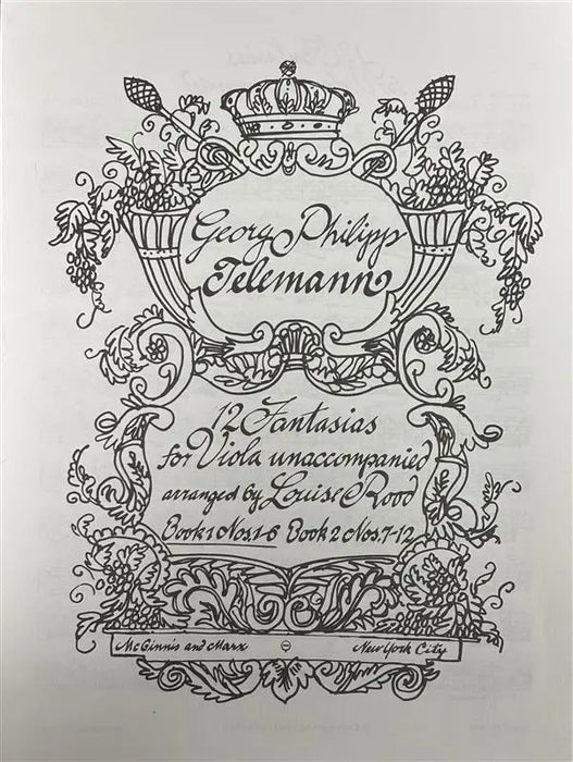 Telemann - 12 Fantasias Book 1 Nos. 1-6 - McGinnis&Marx - MGM8670