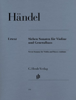 7 Sonatas for Violin and Basso Continuo - George Frideric Handel - Violin G. Henle Verlag
