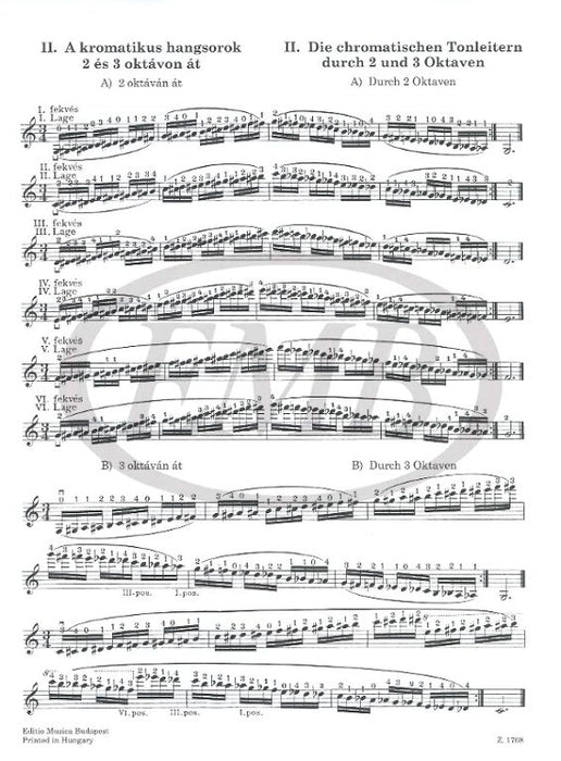 Bloch - Scale Studies Op5 Volume 3 - Violin Solo EMB Z1768