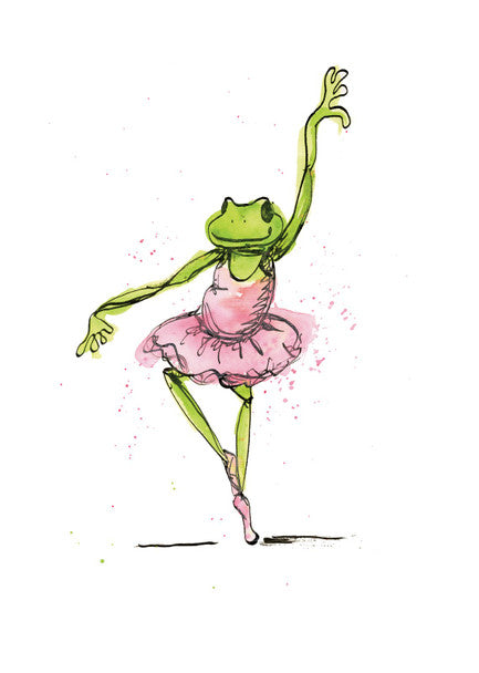 Greeting Card Dancing Frog