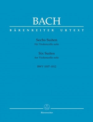 Bach - 6 Suites BWV1007-1012 - Cello Solo Barenreiter New Edition BA5257