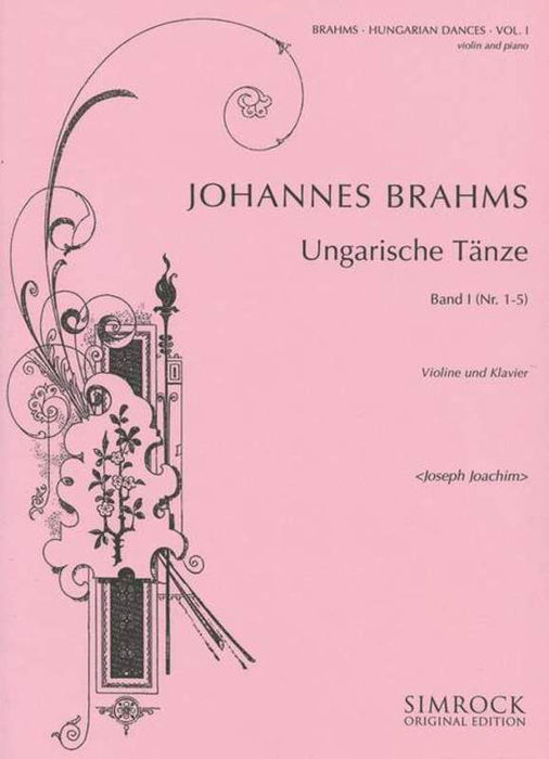 Brahms - Hungarian Dances Volume 1 - Violin/Piano Accompaniment Simrock M221100115