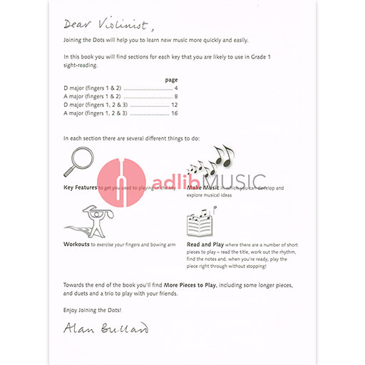Joining the Dots for Violin Grade 1 - Violin by Bullard ABRSM 9781848495845
