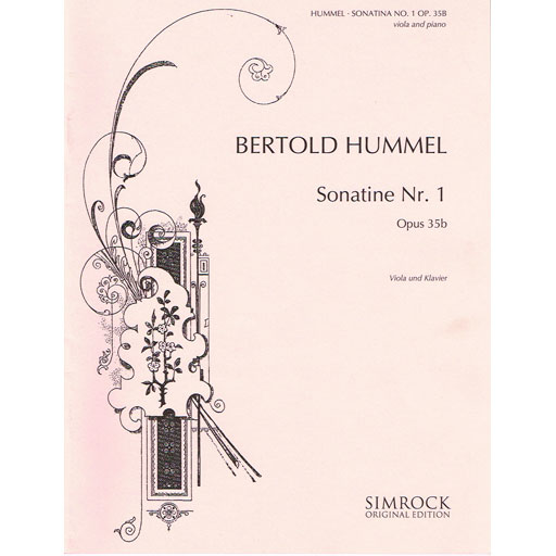 Hummel - Sonatina #1 - Viola/Piano Accompaniment Simrock M221100320
