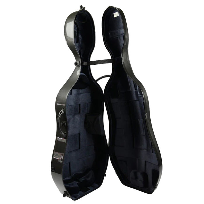 Cello Case - Bam Shadow Newtech with Wheels Black