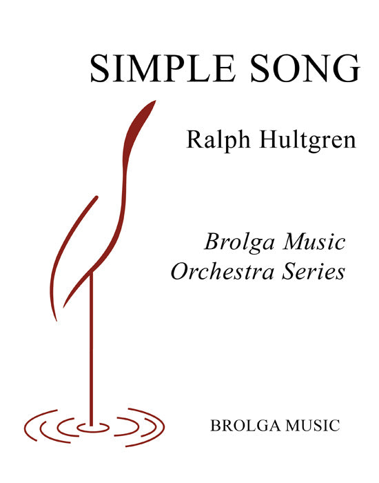 Hultgren - Simple Song (for String Orchestra) - Orchestra grade 2 Brolga Music Publishing