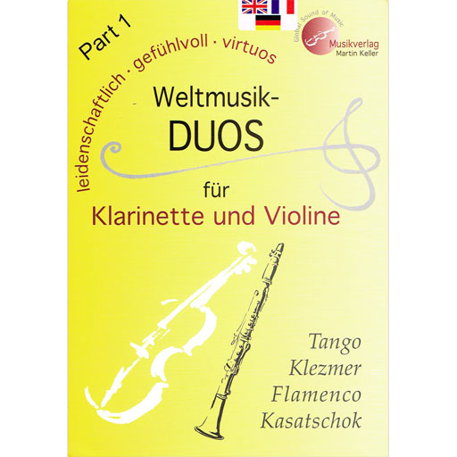 World Music Duos Volume 1 - Clarinet/Violin arranged by Martin Keller MVK171703