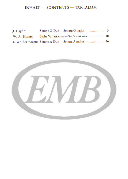Vienna Classicism - Violin/Piano Accompaniment EMB Z12311