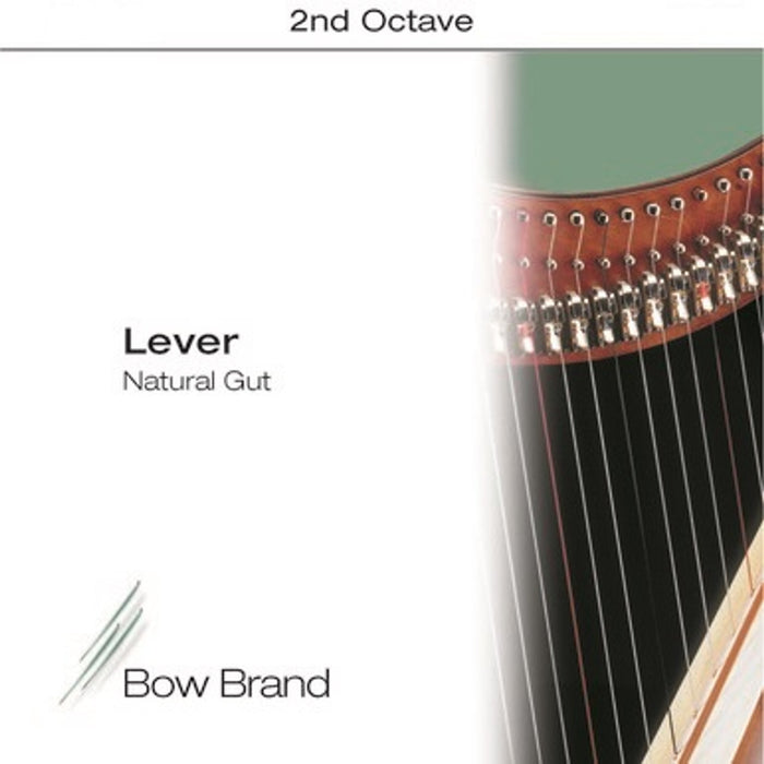 Bow Brand Natural Gut - Lever Harp String, Octave 2, Set