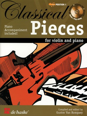 Classical Pieces - 1st Position - Violin De Haske Publications /CD